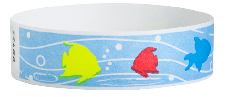 Tyvek 3/4" Fish Wristband - Box of 500 main image